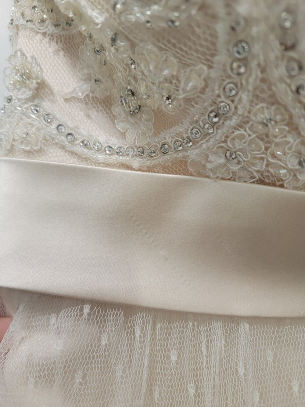 Casablanca Style 1900 Champagne Wedding Dress - Picture 4 of 15